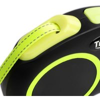 Поводок-рулетка Triol Urban Neon 11121015 (S, 5м лента, черный)