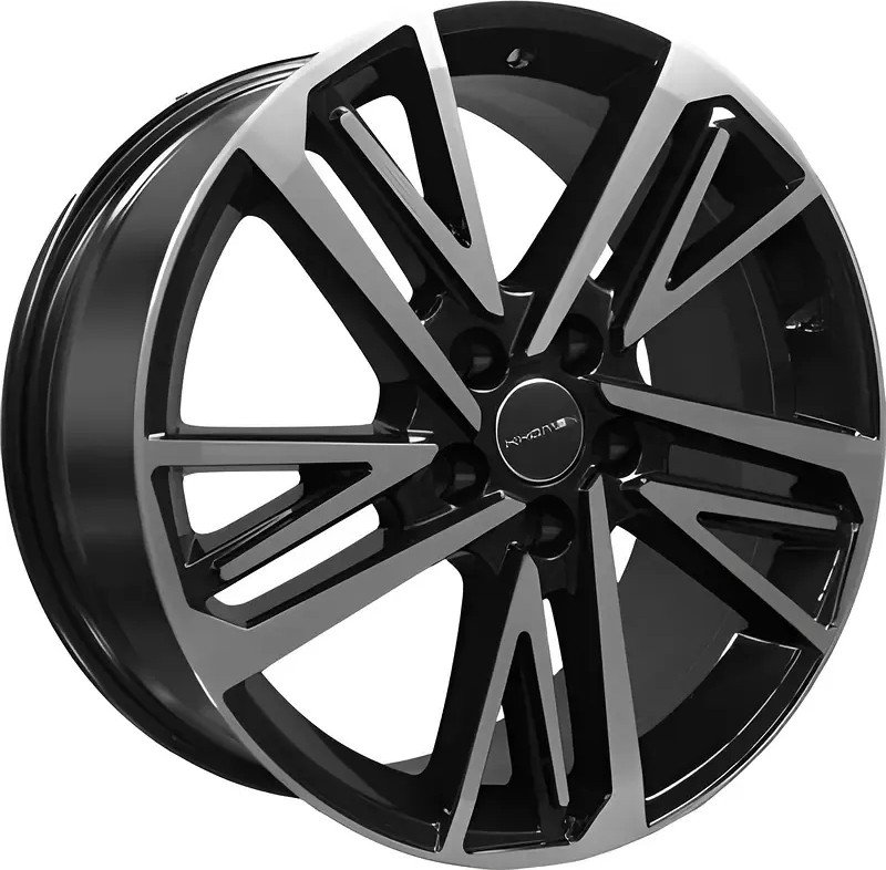Литые диски Khomen KHW1815 Chery Tiggo 8 Pro/Max 18x8 5x108мм DIA 60.1мм ET 47мм Black FP