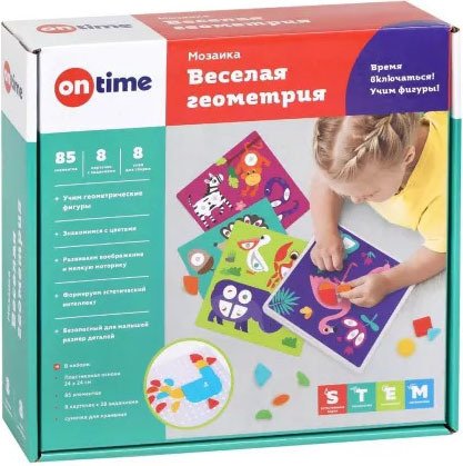 

Мозаика/пазл On Time Веселая геометрия 45057