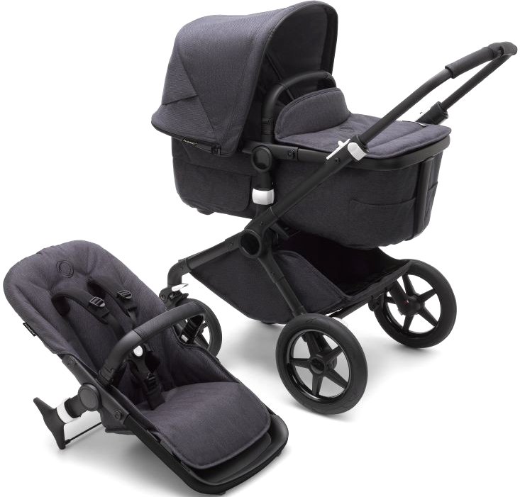 

Универсальная коляска Bugaboo Fox 3 (2 в 1, mineral black/black washed)