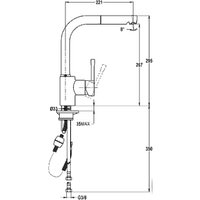 Смеситель TEKA ARK 938 (черный) [23938121N]