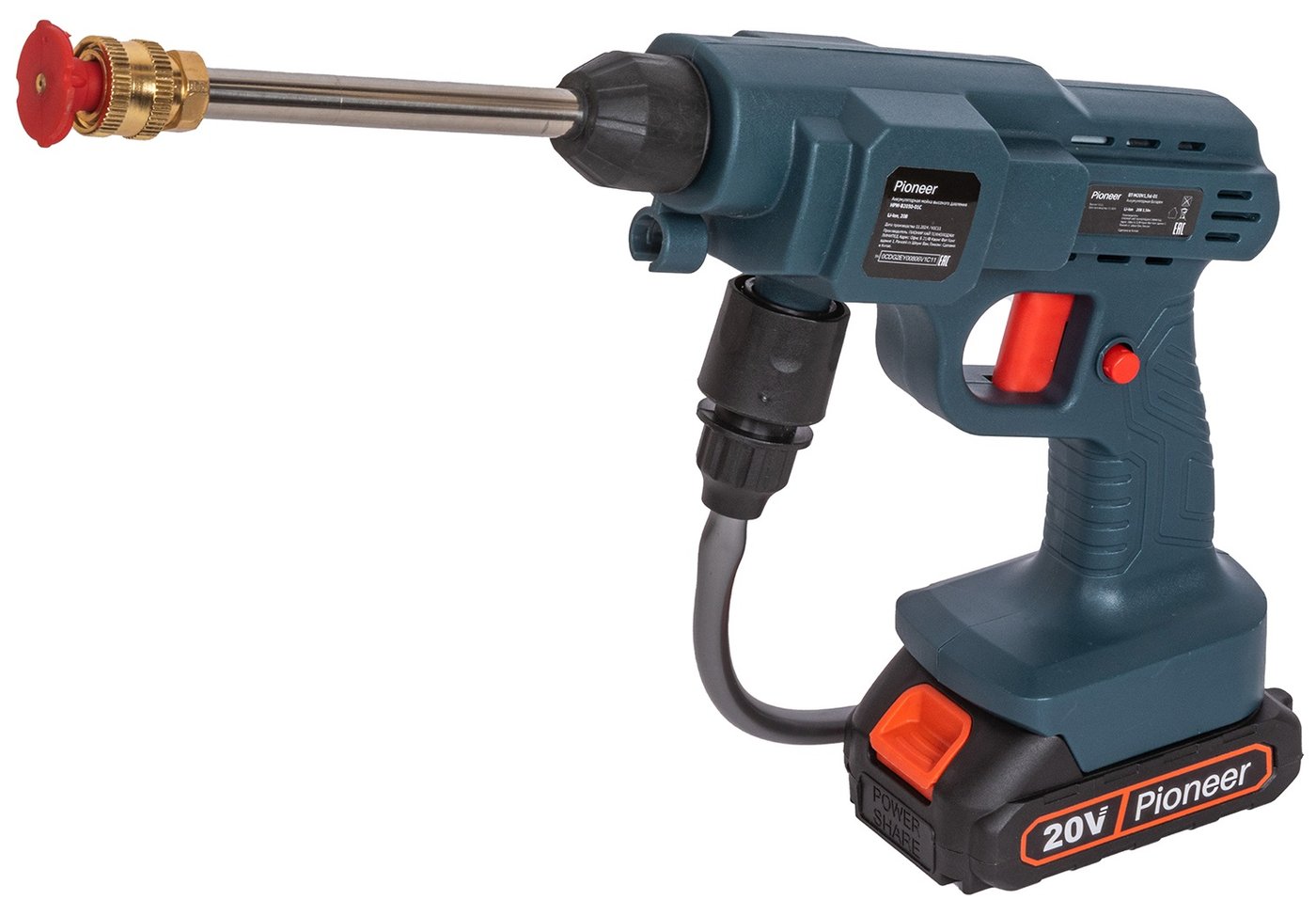 

Мойка высокого давления Pioneer Tools HPW-B2030-01C (с 2-мя АКБ)