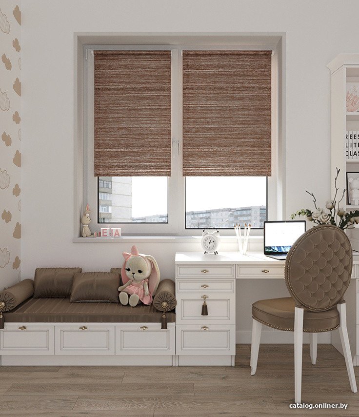 Рулонные шторы Legrand Гелакси 114x175 (какао)