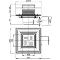 Трап/канал Alcaplast APV3344