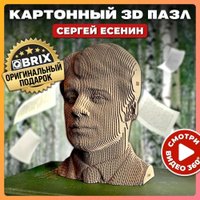 3Д-пазл QBRIX Сергей Есенин 3D 20010