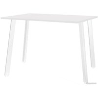 Кухонный стол Millwood Шанхай Л18 100x70 (белый/металл белый)