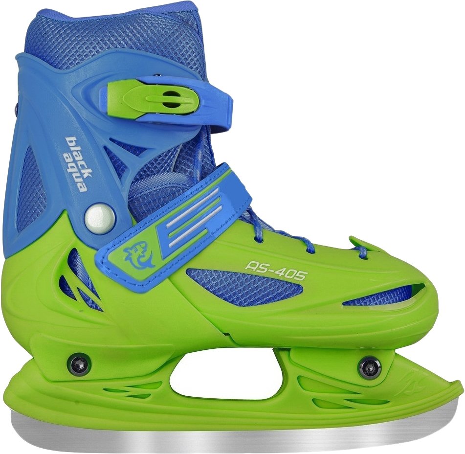 Коньки Black Aqua АS-405 (р. 34-37, зеленый/синий)