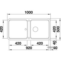 Кухонная мойка Blanco Yova XL 6 S (белый)