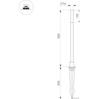 Садовый светильник Arlight KT-CANNA-L500-1W