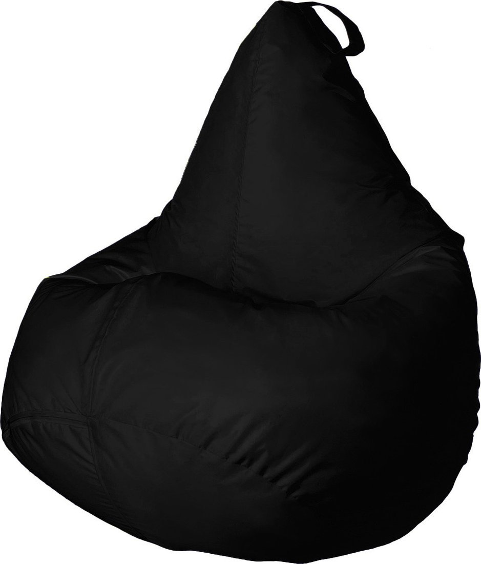 Кресло-мешок Flagman Груша Софт 130x85 XXL GXL.1-01 (черный)