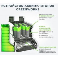 Ранцевая воздуходувка Greenworks GD60BPB (без АКБ)