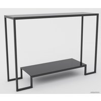 Консольный стол Hype Mebel Голд гласс 80x35 (черный/стекло черное)