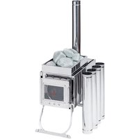 Свободностоящая печь-камин Инвент Средняя (со стационарными экранами)