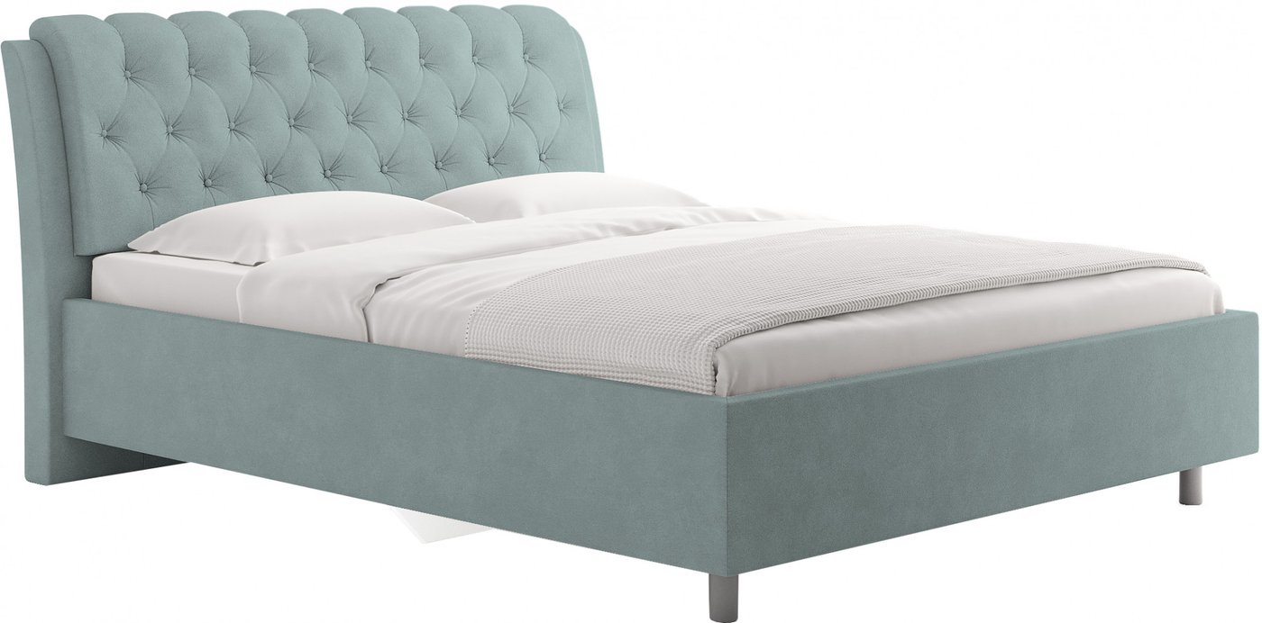Кровать Сонум Olivia 90x200 (замша мятный)