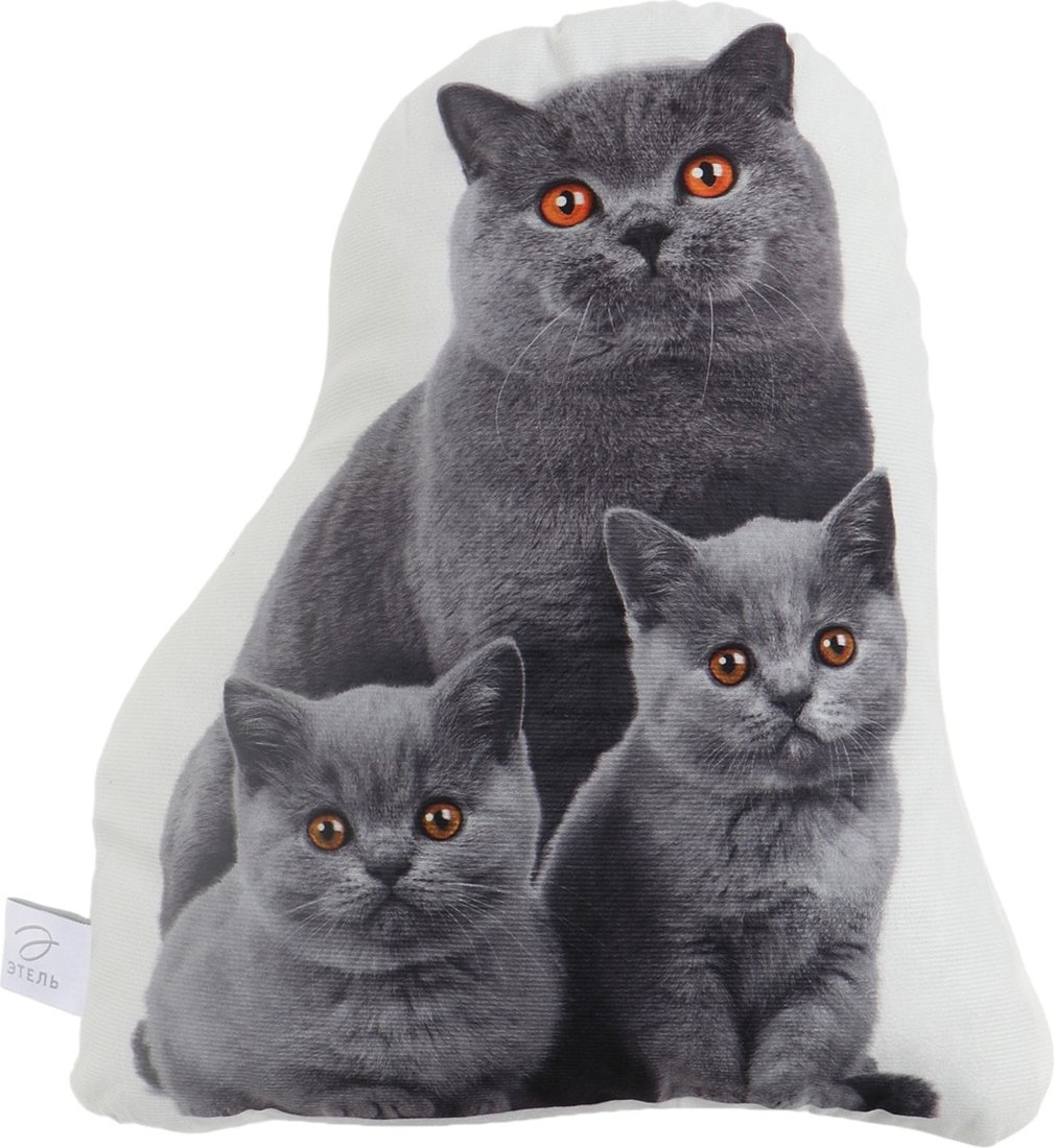 

Декоративная подушка Этель Cat family 10864246