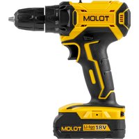 Дрель-шуруповерт Molot MBD 1815 Li 1335504 (с 2-мя АКБ, кейс)