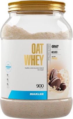 Протеин сывороточный (концентрат) Maxler Oat Whey (печенье со сливками, 900г)