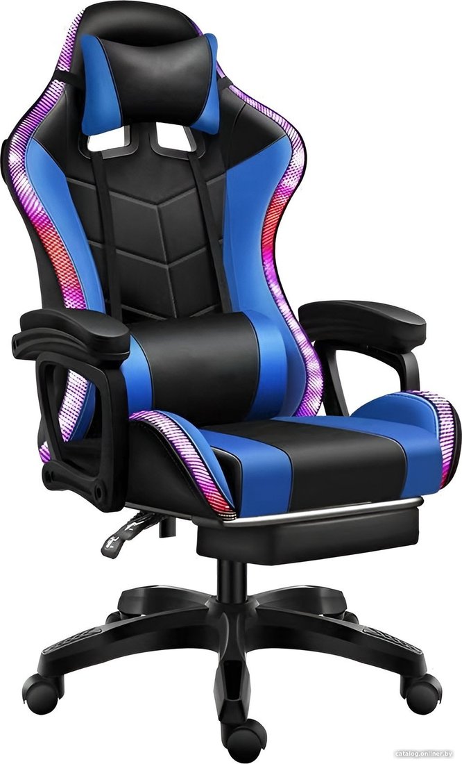 Игровое (геймерское) кресло Jiqiao DG8003 (черный/синий)