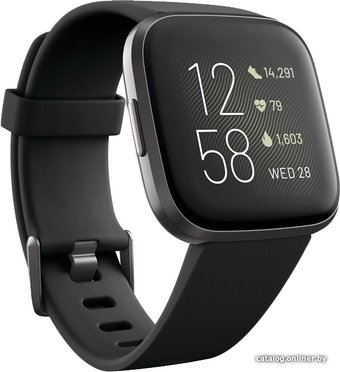 Умные часы Fitbit Versa 2 (черный/черный алюминий)