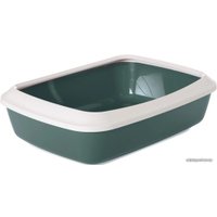 Туалет-лоток Savic Iriz + Rim 50 см (белый/зеленый) в Витебске