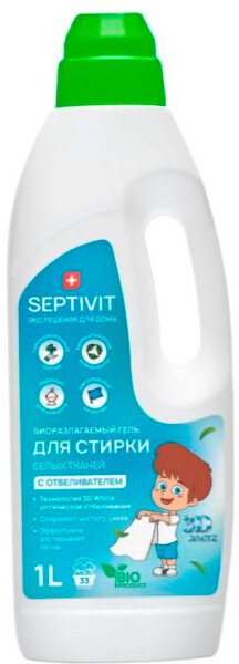 

Гель для стирки Septivit Белые ткани (1 л)