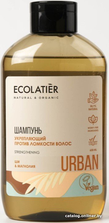 Шампунь Ecolatier Urban против ломкости волос укрепляющий ши и магнолия 600 мл