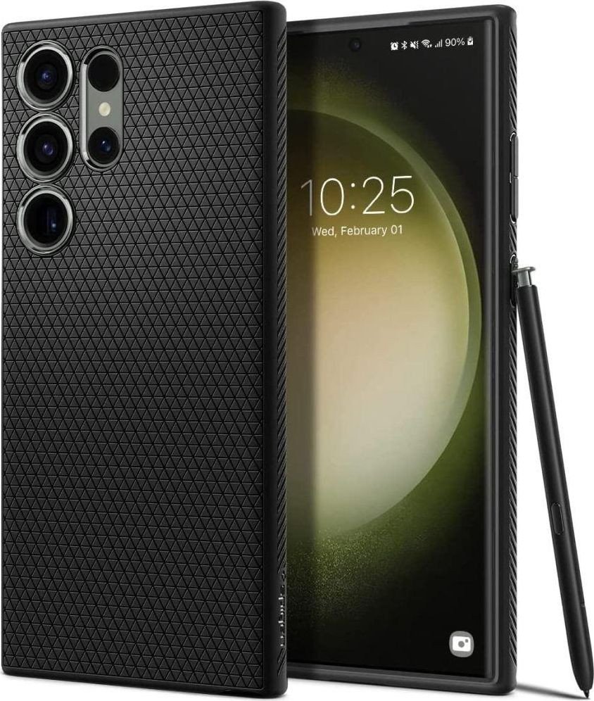 

Чехол для телефона Spigen Liquid Air для Galaxy S23 Ultra ACS05614 (черный)