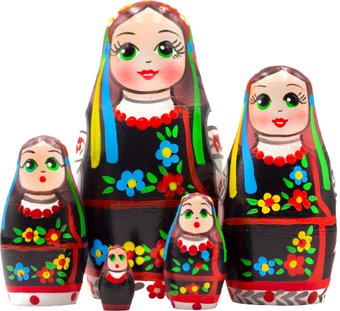 Развивающая игра Брестская Фабрика Сувениров В украинской вышиванке (набор 5 шт)