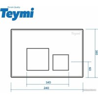 Панель смыва Teymi Kati T70021WM (белый матовый)