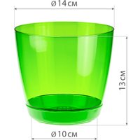 Кашпо Idea М3050 (прозрачный)