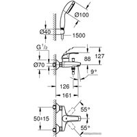 Смеситель Grohe Eurosmart 3330220A