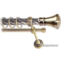 Карниз для штор Lm Decor Люксор (антик, витая, 4м 19мм, 2 ряда)