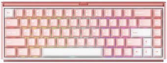Клавиатура Akko Ray68 HE Magnetic Misty Pink & White (Akko AstroAim Magnetic, нет кириллицы)