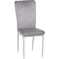 Стул Mio Tesoro Луи DC-060A (G062-37 серый/белый)