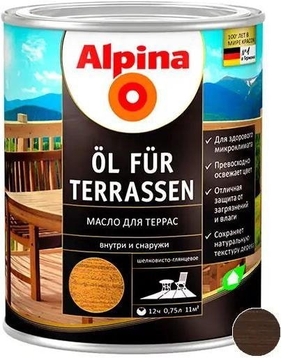 

Масло Alpina Oel Fuer Terrassen 2.5 л (темный)