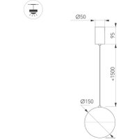 Люстра средней высоты Arlight SP-EMISFERO-R150-11W Day4000 035947