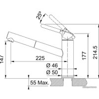 Смеситель Franke Orbit Pull Out 115.0623.141 (серый камень)