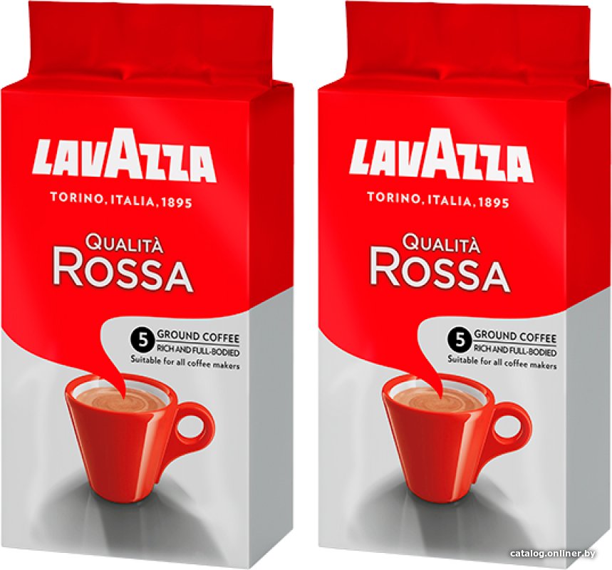 Кофе Lavazza Qualita Rossa молотый 2x250 г