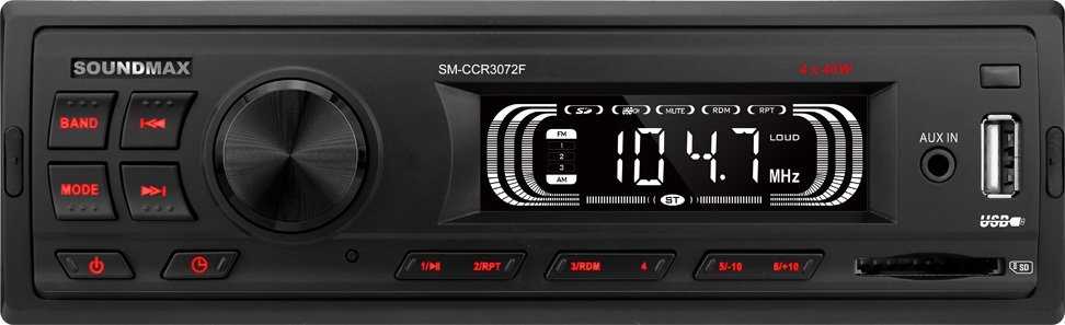 

USB-магнитола Soundmax SM-CCR3072F