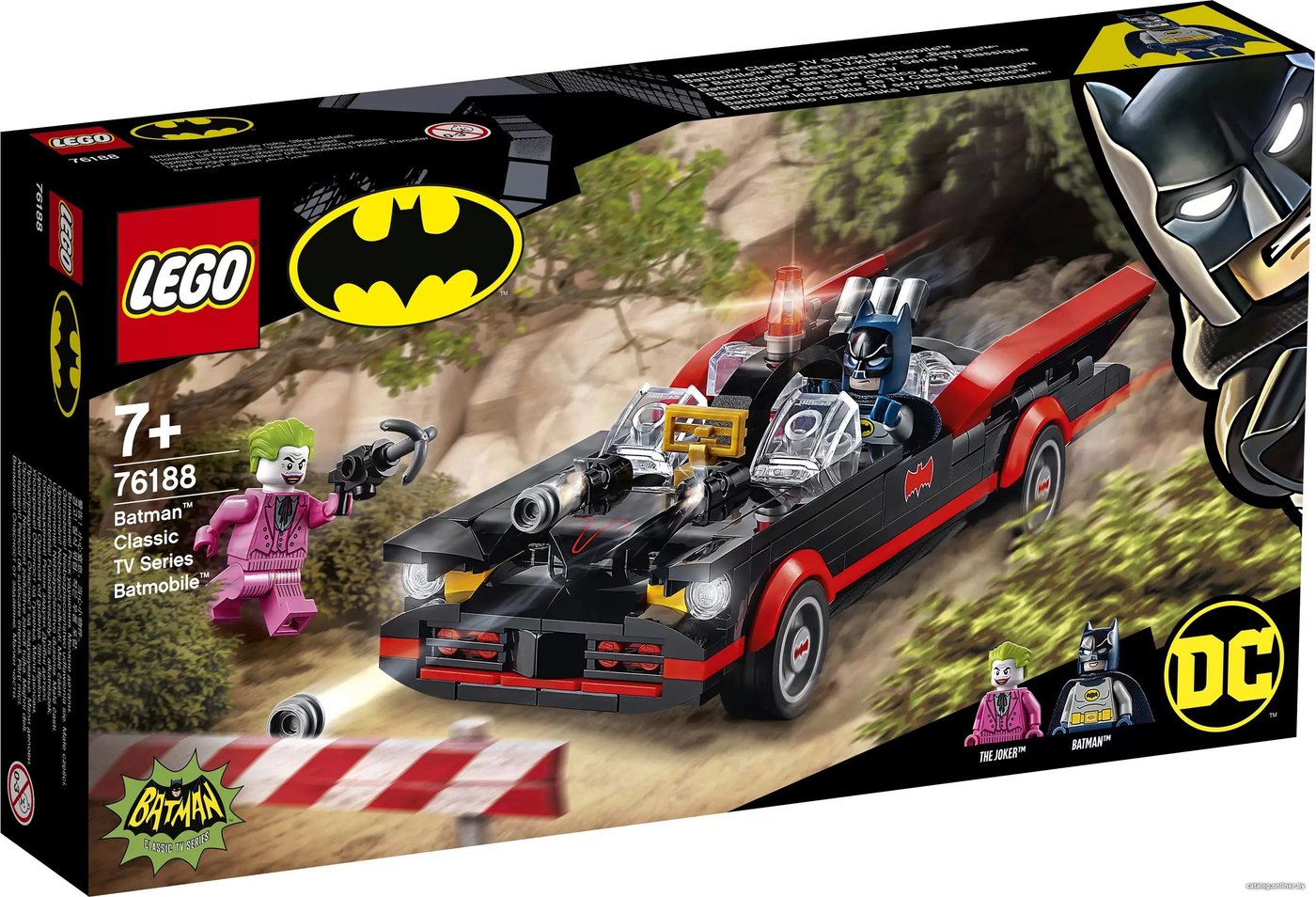 Конструктор LEGO DC Super Heroes 76188 Бэтмобиль из классического сериала Бэтмен