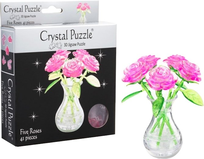 

3Д-пазл Crystal Puzzle Букет в вазе 90452