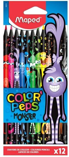 Набор цветных карандашей Maped Color Peps Monster 862612 (12 цв)