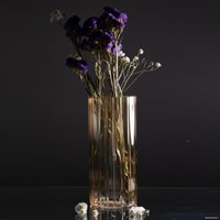 Ваза Элетех Тубо 9x20 4840900087 (рифленый янтарный)