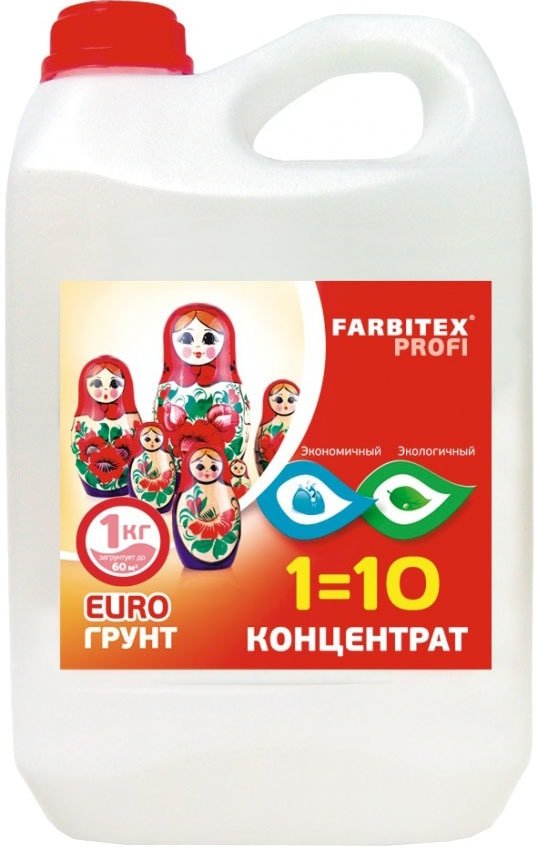 

Акриловая грунтовка Farbitex Profi Грунт-концентрат акриловый 1 кг