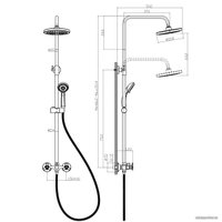 Душевая система  Rossinka Silvermix Q02-45