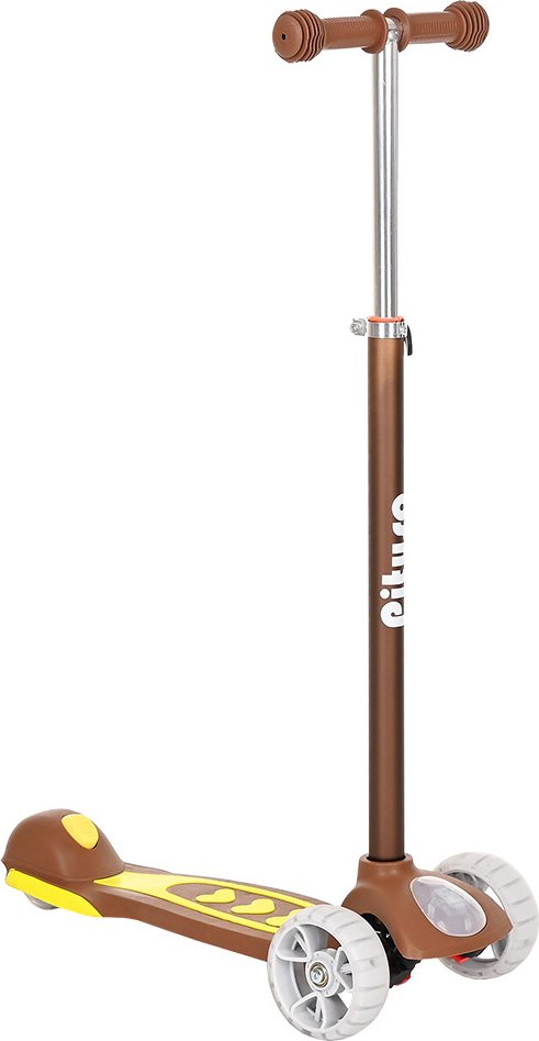 

Трехколесный самокат Pituso EC-M08 (коричневый)