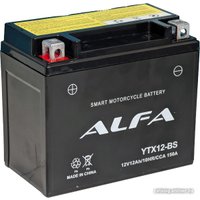 Мотоциклетный аккумулятор ALFA YTX12-BS (12 А·ч)