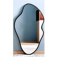 Зеркало с подсветкой  eMZe 45x77 LED.UV.NF.45.77.CHE.SW.4K (черный с УФ-окантовкой и подсветкой)