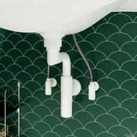 Вентиль Wellsee Drainage System 182150001, угловой (2 шт, матовый белый)