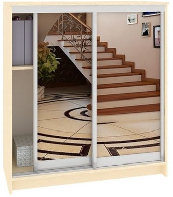 Тумба для обуви Кортекс-мебель Сенатор ШК42 Классика зеркало (венге светлый)